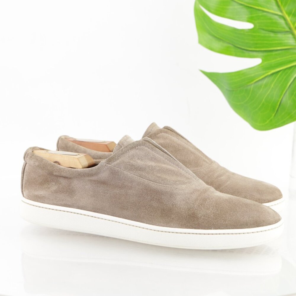 Vince Womens Viktor Slip On Shoes Size 9.5 Tan‎ Beige Suede Casual Loafers Comfy